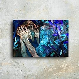 El Yapımı Cam Tablo: Modern ve Sanatsal Cam Duvar Dekorasyonu(m45)