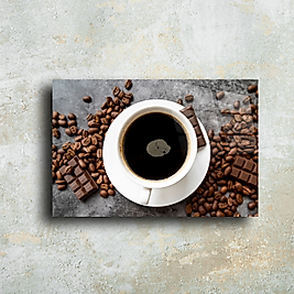 Kahve ve Çikolata Cam Tablo – Modern ve Şık Tasarım | Duvar Dekorasyonu(m25)