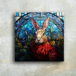 Modern Tasarım Cam Tablo - Vitray Tarzı Dekoratif Duvar Sanatı(m108)