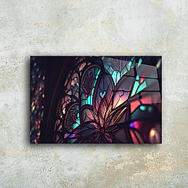 Renkli Cam Tablo | Modern ve Şık Dekoratif Tasarım | Sanat Eseri(m103)